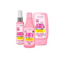 Kit Forever Liss Shampoo Sérum Leave-in Desmaia Cabelo