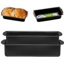 Kit Forma Assadeira De Pão 02 Peças Antiaderentes 1,3L E 2L