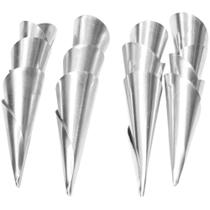 Kit Forma Canudo/Cônico Folhado Com 12 Peças - Metasa Kit Forma Canudo/Cônico Folhado Com 12 Peças - Metasa