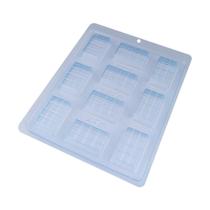 Kit forma de acetato tablete 12 gomos (cod 1275) com 5 unidades Bwb