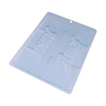 Kit forma de acetato topo de bolo amor (cod 9998) com 5 unidades Bwb