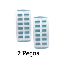 Kit Forma de Gelo Silicone Ice 12 Cubos Cozinha