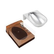 Kit Forma De Ovo De Páscoa Alumínio E Caixa Cor Bronze