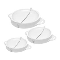 Kit Forma de Pastel Risole Fogazza Modelador de Massas com 3 Tamanhos Diferentes Ideal Para Festas