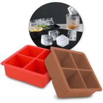 Kit Forma Gelo Silicone Grande Tampa Drinks Negroni Gin - Clink