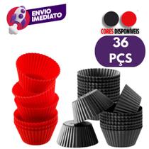 Kit Forma Individual Silicone Cupcake Muffin Forminha Redonda Air Fryer Microondas Assadeira Bolinho