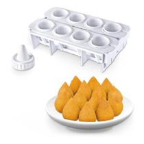 Kit Forma Molde para Coxinha Kit formas para Fazer Coxinha forminha modeladora manual p/ Salgados - Baunilha Festas e Comercio