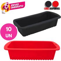 Kit Forma Pão E Bolo Inglês Em Silicone Assadeira Retangular Antiaderente Cozinha Confeitaria Kit Forma Pão E Bolo Inglês Em Silicone Assadeira Retangular Antiaderente Cozinha Confeitaria