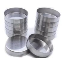 Kit Forma Para Quiche 10x3cm Com 6 Peças Em Aluminio