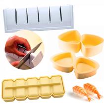 Kit Forma para Sushi + Forma para Norimaki + Forma Niguiri Bolinho de Arroz Nihon Shikko