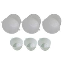 Kit Forma polietileno para queijo de 500g e 1kg 6 unidade