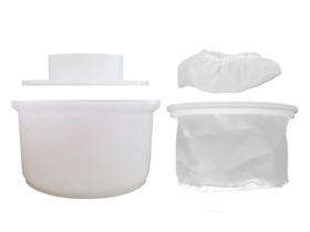 Kit Forma Queijo Minas Mp1000 + Prensa + Dessorador + Touca