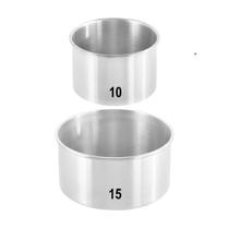 Kit Forma Redonda 10x10 15x10 Fundo Fixo 2 Peças Alumínio