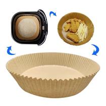 Kit forma redonda descartavel p/ air fryer 16 cm - 50 pcs