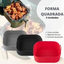 Kit Forma Silicone Airfryer Micro-Ondas Reutilizável Waffle - Escolha Seu Kit