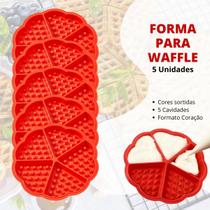 Kit Forma Silicone Airfryer Micro-Ondas Reutilizável Waffle - Escolha Seu Kit