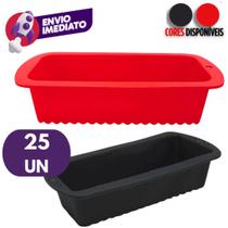 Kit Forma Silicone Pão E Bolo Inglês Assadeira Retangular Antiaderente Cozinha Confeitaria Doce Kit Forma Silicone Pão E Bolo Inglês Assadeira Retangular Antiaderente Cozinha Confeitaria Doce