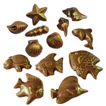 kit Formas de Acetato Peixe Baleia Concha Fundo do Mar