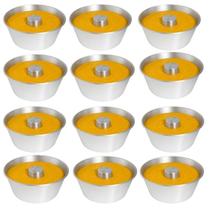 Kit Formas de Alumínio 300ml para Bolo e Pudim com Cone Central opções 2, 6 ou 12 Unidades festa junina copa Brasil Uni Kit Formas de Alumínio 300ml para Bolo e Pudim com Cone Central opções 2, 6 ou 12 Unidades festa junina copa Brasil Uni