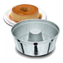 Kit Formas De Bolo Com Furo Redonda 18 Cm Aluminio 10 Und Kit Formas De Bolo Com Furo Redonda 18 Cm Aluminio 10 Und