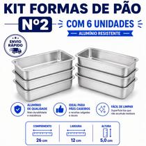 Kit Formas de Pão N2 com 6 unidades