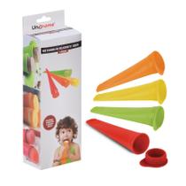 Kit Formas Em Silicone Para Geladinho Com 4 Peças Su181304