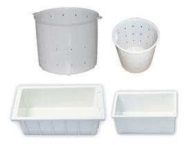 Kit formas para queijos redondas e retangulares 4 peças