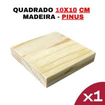 Kit Formas Quadradas de Madeira 10x10cm