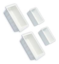 Kit Formas Queijo Mussarela 1kg e 4kg (2 unidades de cada) Kit Formas Queijo Mussarela 1kg e 4kg (2 unidades de cada)
