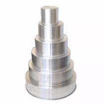 Kit Formas Redondas Alta 10 Cm - 6 Pecas (10,15,20,25,30 E 35 Cm)