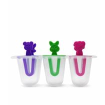Kit Formas Sorvete com 6 Unidades Formato de Animais 17x6x7cm