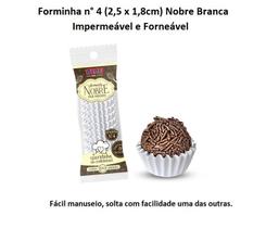 Kit Forminha Nobre n 4 Branco Forneável e Impermeável c/ 1000 unids - Plac Kit Forminha Nobre n 4 Branco Forneável e Impermeável c/ 1000 unids - Plac