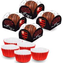 Kit forminhas 140 uni para doces festa Flamengo Decoração