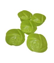 Kit Forminhas De Cupcake/Muffin Em Silicone Flor 5pçs Verde Kit Forminhas De Cupcake/Muffin Em Silicone Flor 5pçs Verde