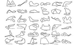 Kit Formula 1 Completo Pistas Com Quadro 3d Decoração Gp - Peko3D