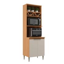 Kit Forno e Micro 5352 Brisa 65cm 2 Portas Móveis Sul Angelin e Off White