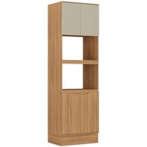 Kit Forno e Microondas Alma Carraro 4 Portas MDF 230 x 70 x 50cm Kit Forno e Microondas Alma Carraro 4 Portas MDF 230 x 70 x 50cm