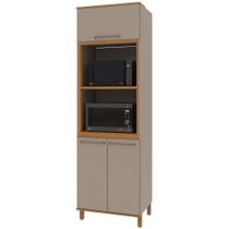 Kit Forno e Microondas Indekes 6227.1 Damasco 3 Portas MDP 228 x 70 x 52cm