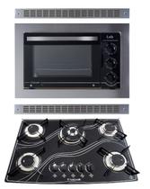 Kit Forno Elétrico Embutir E Cooktop Tripla Chama Safanelli