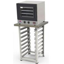 Kit Forno Elétrico Progás Turbo Fast Oven Preto 4 Esteiras Prp-004 G2 127v E Mesa Suporte Para O For Kit Forno Elétrico Progás Turbo Fast Oven Preto 4 Esteiras Prp-004 G2 127v E Mesa Suporte Para O For