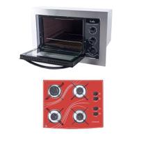 Kit Forno Embutir 45l E Cooktop 4 Bocas