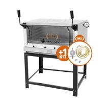 Kit - Forno Gás Industrial Roma Inox Firi90 + Kit Gás - Venâncio Kit - Forno Gás Industrial Roma Inox Firi90 + Kit Gás - Venâncio