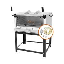 Kit - Forno Gás Industrial Roma Inox Infravermelho Firiv90 + Kit Gás 2kg - Venâncio Kit - Forno Gás Industrial Roma Inox Infravermelho Firiv90 + Kit Gás 2kg - Venâncio