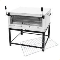 Kit Forno Industrial Venâncio Roma Inox 90 Cm com Pedra Refratária Gás GLP + Grelha Adicional FIRI90