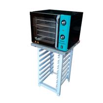 KIT - Forno Turbo Convector Smart Basic. Preto e Turquesa FCSB4E 220v + Bancada Mes-004 - Venâncio