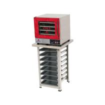 Kit - Forno Turbo Prp-004 Plus Digital 127v Vermelho + Bancada Mes-004 + 8 Assadeiras - Progás
