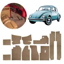 Kit Forração Assoalho Fusca 1970 a 1995 11pçs Completo Carpete Bege