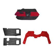 Kit forro capuz tapete torpedo caminhão mb 1519 cab. simples veludo