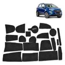 Kit Forro Carpete Anti Ruído Porta Objeto Copo Ecosport 2019