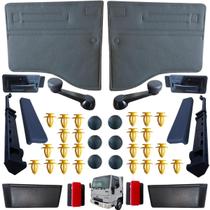 Kit forro+maçaneta+manivela+trava+bolsa ford cargo até 11